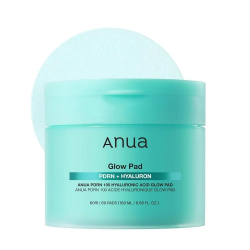 وسادات تونر لتوهج البشرة بحمض الهيالورونيك من أنوا - 60 قطعة | 180 مل Anua Hyaluronic Acid Toner Pads for Glowing Skin